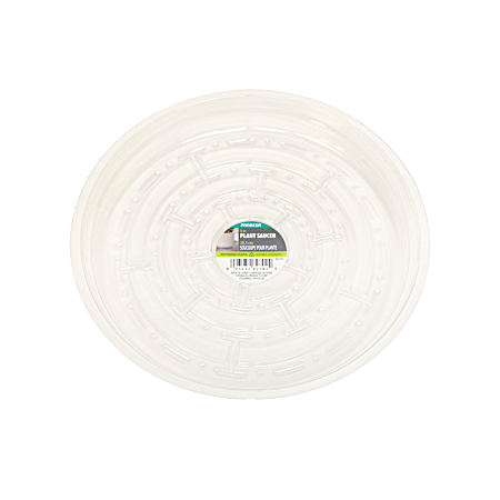 8 in Clear Plastic Saucer