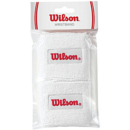 White Wrist Bands - 2 Pk