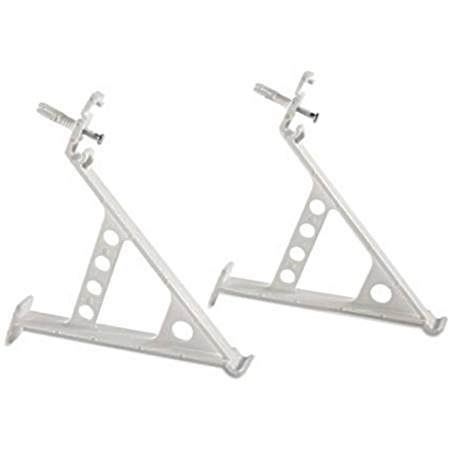 FastSet White Shoe Rack Brackets - Set of 2