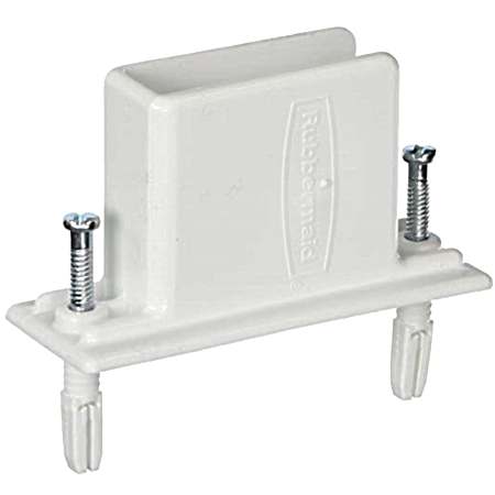 White Direct Mount Non-Adjustable Wall/End Bracket