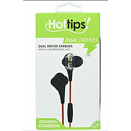 Dual Driver Earbuds w/ Mic
