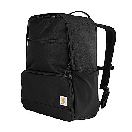Black Insulated Two Compartment Cooler Backpack
