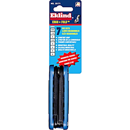 7 pc Metric Hex Key Set