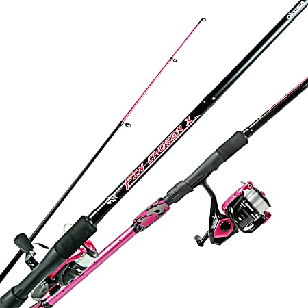 6 ft. Pink ML Fin Chaser Spinning Combo
