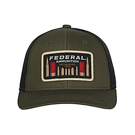 Men's Lodan/Black Patch Logo Mesh Back Cap