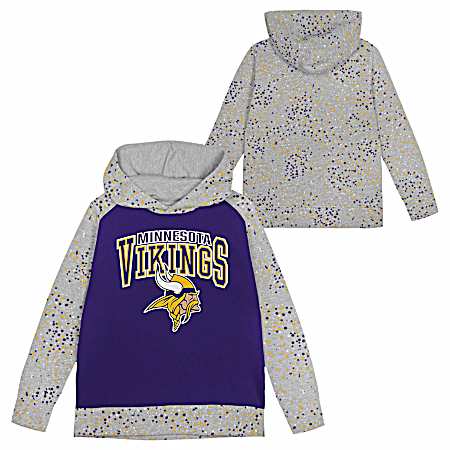 Girls' Team Purple Fleece Pullover Hoodie