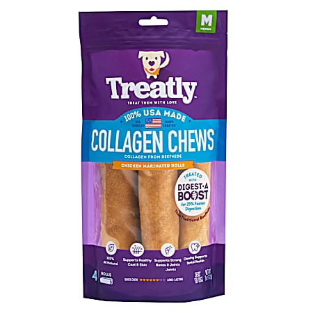 Chicken Marinated Collagen Chews - 4 Pk