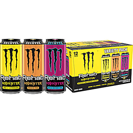 15.5 oz Rehab Variety Pack - 12 Pk