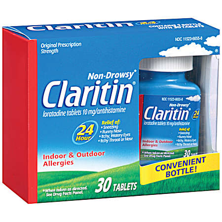 Non-Drowsy 24-Hour Allergy Relief Tablets - 30 ct