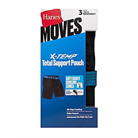 Men's Long Leg Boxer Briefs - 3 Pk