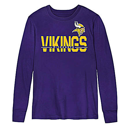 Kids' Minnesota Vikings Long Sleeve Shirt