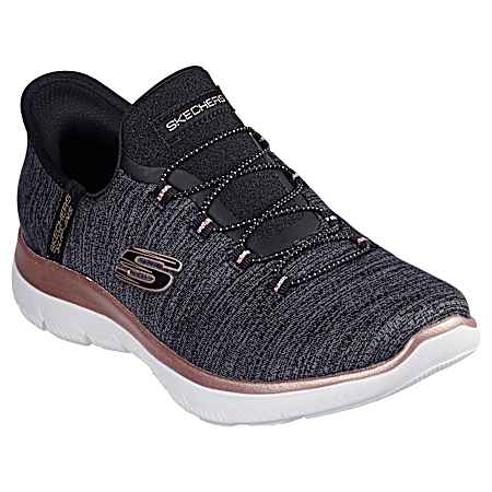 Sport Women's Black Summits Slip-Ins Shoes