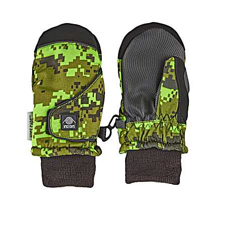 Toddlers' Digi Pixels Easy-On Wrap Waterproof Mittens