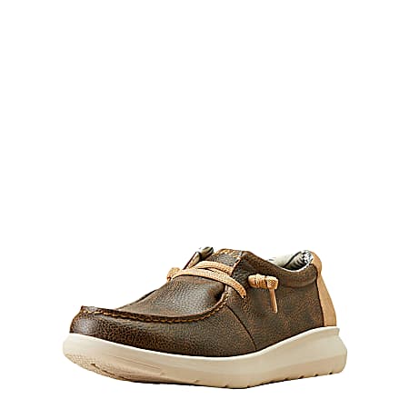 Men's Brody Brown/ Tan Suede Hilo Slip-On's