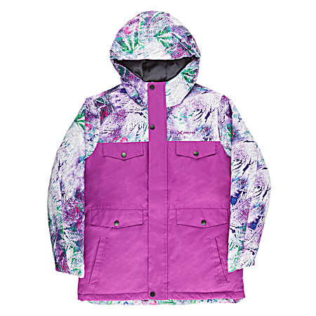 Girls' Cosmic Leaf Print Slalom Jacket