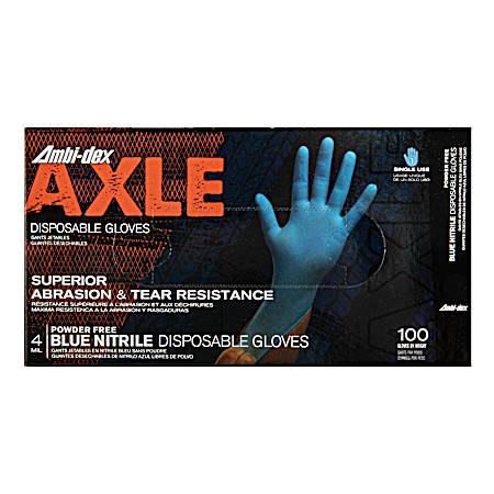 4 mil Nitrile Powder-Free Gloves - 50 Pr