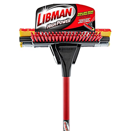 Roller Mop with Scrub Brush