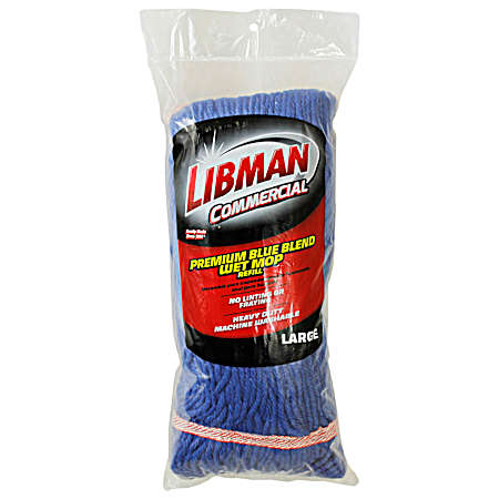 Large Blended Looped-End Wet Mop Head