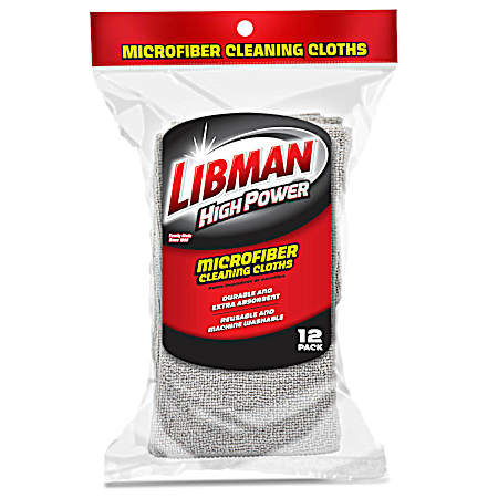 Microfiber Cleaning Cloths - 12 Pk