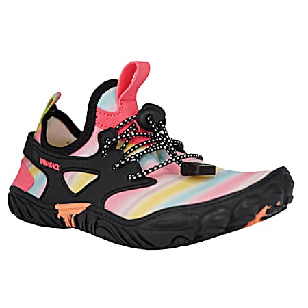 Girls' Pink Stripe Slip-On Water Shoes