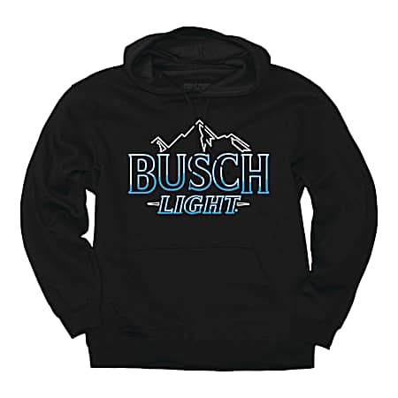 Men's Black Neon Logo Hoodie