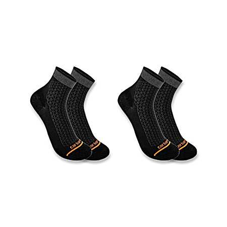 Men's Lightweight Durable Quarter Socks - 2 pk