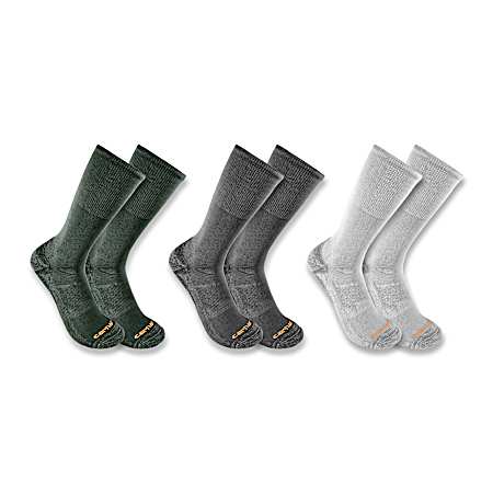 Men's Midweight Comfort Crew Socks - 3 pk