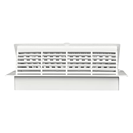 4 in x 10 in  Floor Pop-Up Floor Register - White