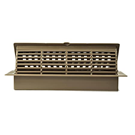 4 in x 10 in Floor Pop-Up Floor Register - Brown