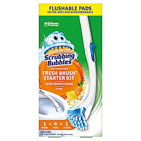 Citrus Fresh Brush Toilet Cleaning System