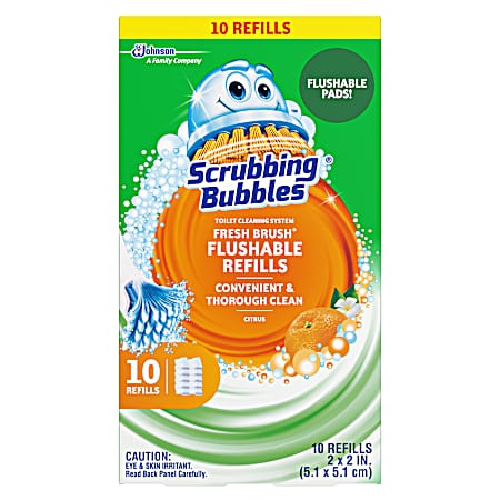 Fresh Brush Flushable Refill - 10 ct