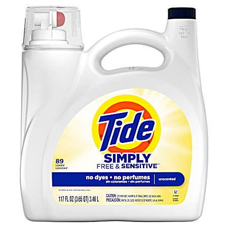 117 oz. Simply Unscented Free & Sensitive Liquid Laundry Detergent