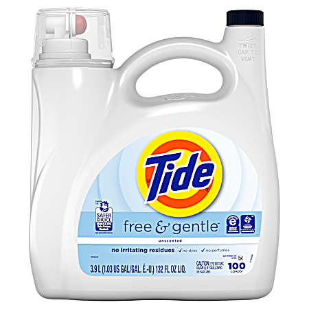 132 oz Free & Gentle Liquid Laundry Detergent
