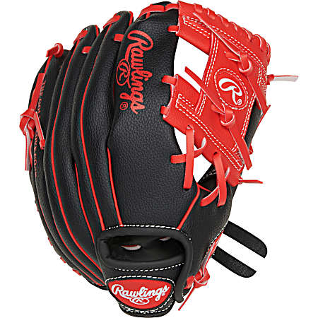 Black/Red Players Series 10-Inch Baseball/Softball Glove Left Hand Throw