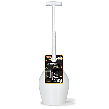 BeeHive Max Hideaway Toilet Plunger w/ Holder
