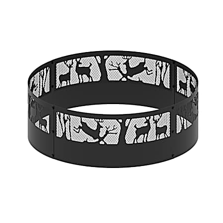 36 in Fire Ring - Deer Design