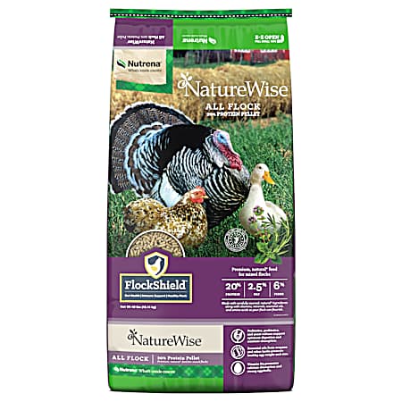 40 lbs NatureWise All Flock Feed 20% Protein Pellet