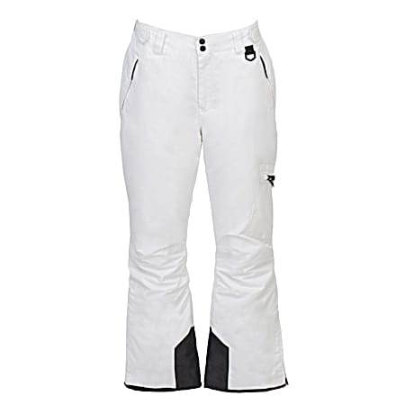 Women's Arctic White Snow Pants