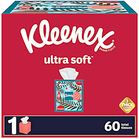 Holiday Ultra Soft Facial Tissue - 60 ct