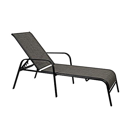 Stack Chaise Lounge Patio Chair - Brown