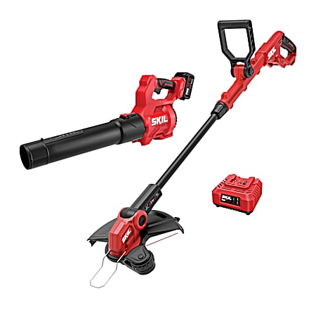 20V Brushless String Trimmer & Leaf Blower Combo Kit