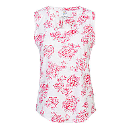 Women's Printed Slub Tank Top