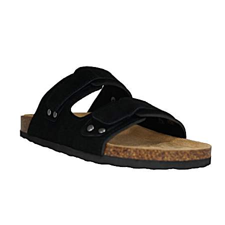 Tamarack Ladies Corkbed Sandal - Black Adjustable Straps