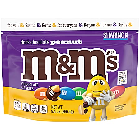 9.4 oz Peanut Dark Chocolate Candies