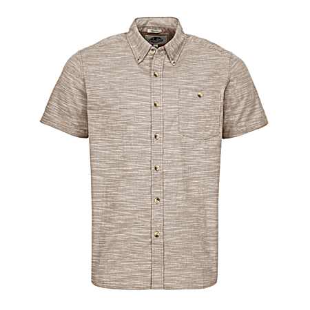 Men's Bayside Stretch Short Sleeve Button Front Shirt