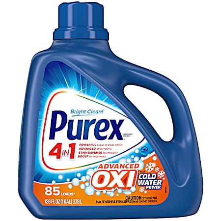 128 oz Advanced Oxi Plus Coldwater Power Liquid Detergent