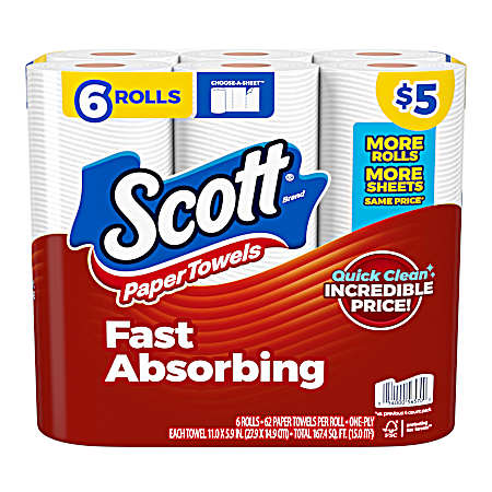 Choose-A-Sheet Paper Towels - 6 Pk