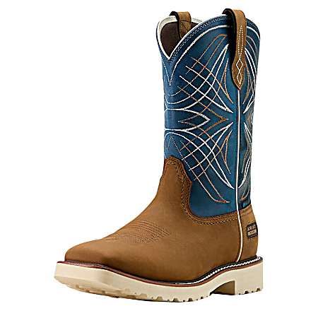 Men's Dusted Brown/Basin Blue Activator H2O Work Boots