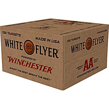 White Flyer Orange Dome Clay Target - 135 Ct