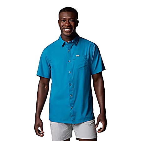 PFG Men’s Slack Tide Button Front Short Sleeve Camp Shirt